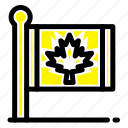 autumn, canada, flag, leaf, maple 
