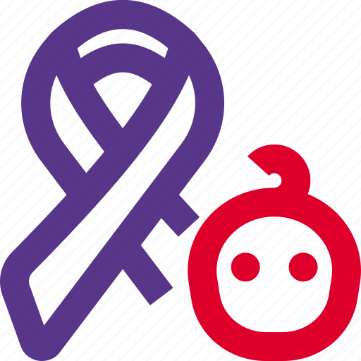 Ribbon, baby, cancer icon - Download on Iconfinder