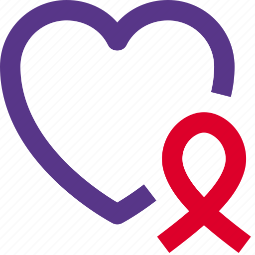 Ribbon, heart, cancer icon - Download on Iconfinder