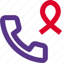 phone, cancer, helpline, ribbon