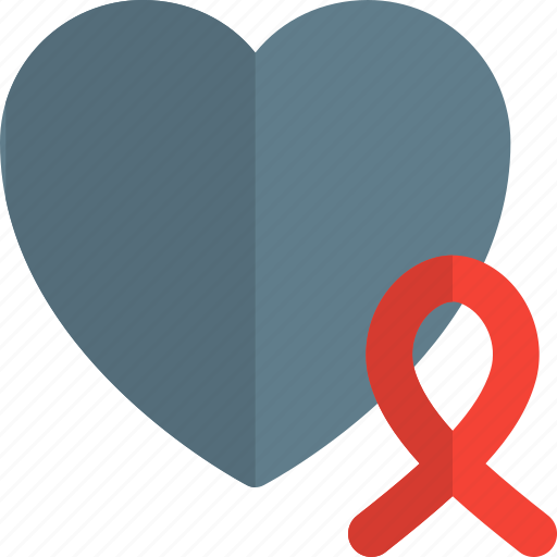 Ribbon, heart, cancer icon - Download on Iconfinder