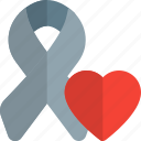 ribbon, heart, cancer