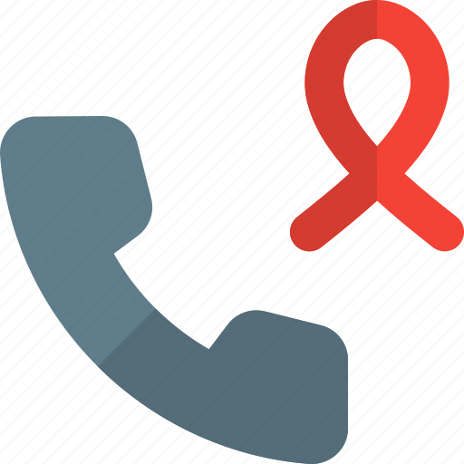 Ribbon, phone, cancer icon - Download on Iconfinder