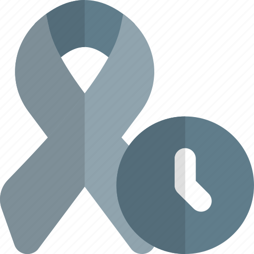 Ribbon, time, cancer icon - Download on Iconfinder