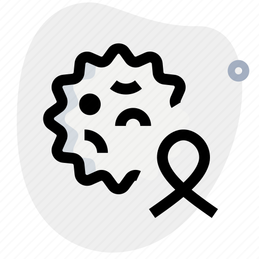 Bacteria, ribbon, cancer icon - Download on Iconfinder