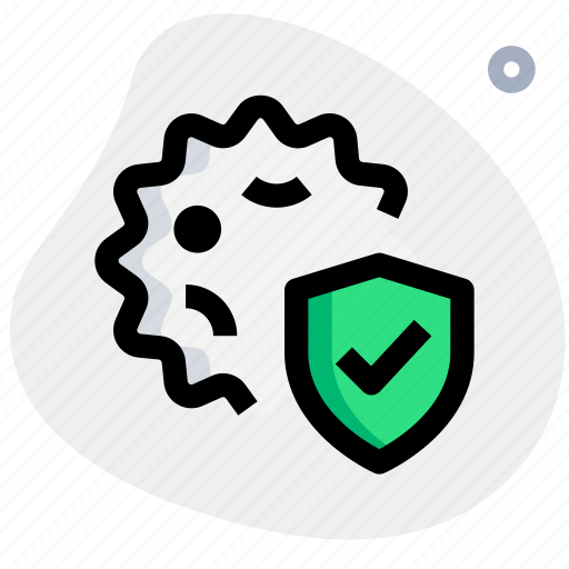 Protection, shield, bacteria icon - Download on Iconfinder