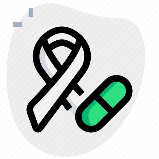 Ribbon, capsule, cancer icon - Download on Iconfinder