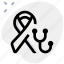 ribbon, stethoscope, cancer 