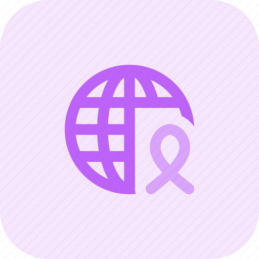 Ribbon, cancer, global icon - Download on Iconfinder