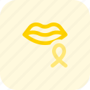 lips, ribbon, cancer