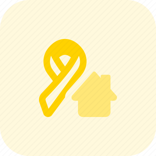 Ribbon, home, cancer icon - Download on Iconfinder