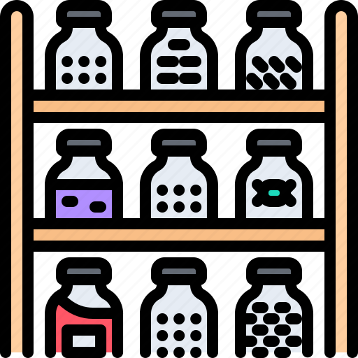 Stand, jar, candy, sweetness, shop, sweet icon - Download on Iconfinder