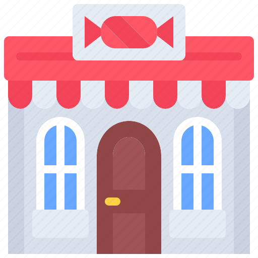 Building, sign, candy, sweetness, shop, sweet icon - Download on Iconfinder