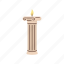 soy, candle, shape, roman, column 