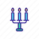 candle, candlestick, christmas, contour, light, object