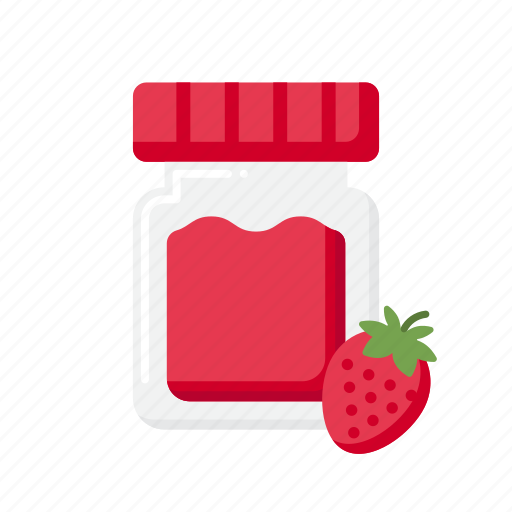 Jam, strawberry, condiment icon - Download on Iconfinder