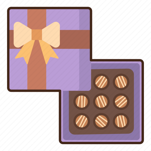 Chocolate, box, package, gift, sweets, dessert, confectionery icon - Download on Iconfinder