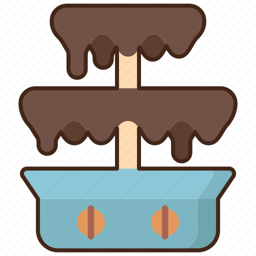 Chocolate, fountain, fondue, dipping, sweets, dessert, sauce icon - Download on Iconfinder