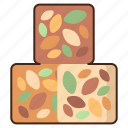 nougat, candy, sweets, confectionery