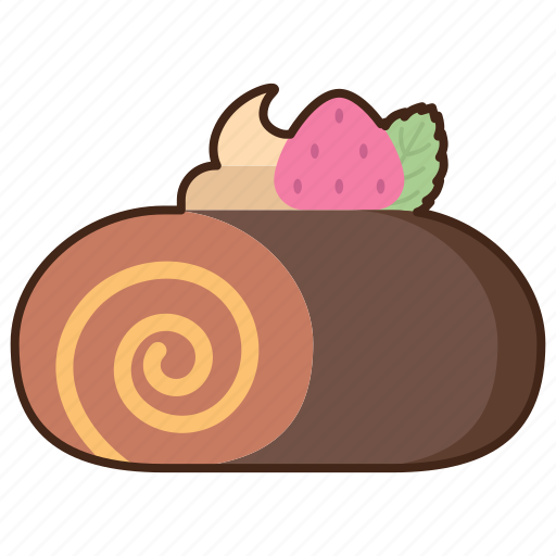 Roll, cake, dessert, sweet, bakery icon - Download on Iconfinder