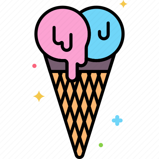Ice, cream, cone, dessert, sweets, icecream icon - Download on Iconfinder