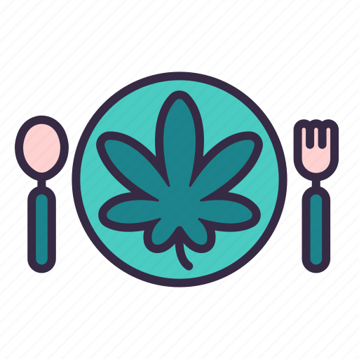 Cannabis, marijuana, plant, leaves, drug, eat, food icon - Download on Iconfinder