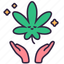cannabis, marijuana, plant, leaves, drug, support, happy