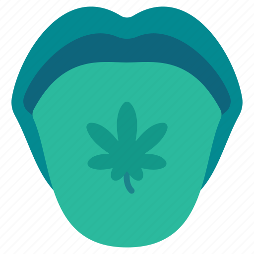 Cannabis, marijuana, plant, consume, drug, mouth, eat icon - Download on Iconfinder