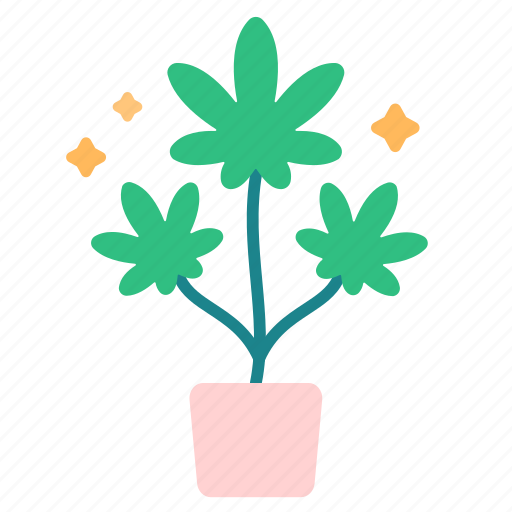 Cannabis, marijuana, plant, leaves, drug, growth icon - Download on Iconfinder