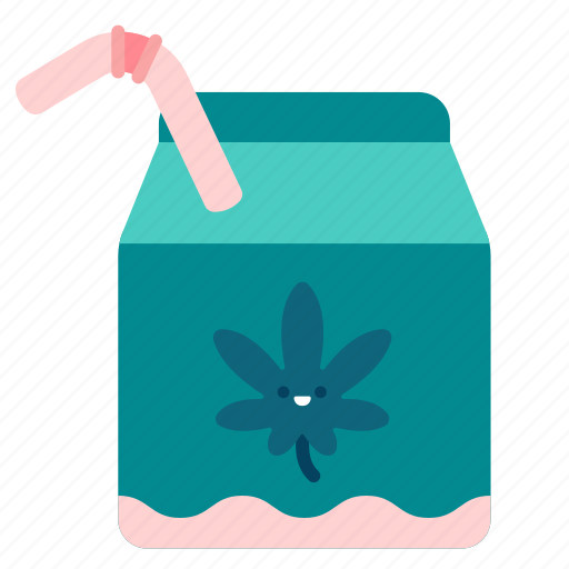 Cannabis, marijuana, plant, leaves, product, milk icon - Download on Iconfinder