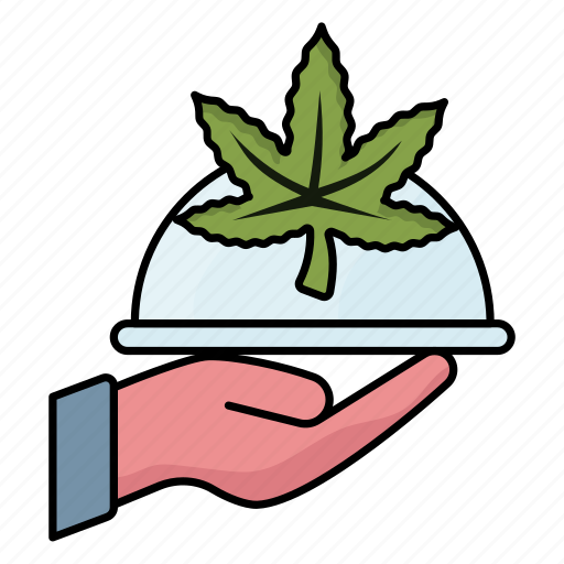 Cannabis, marijuana, drug, hemp, weed, dishware, cloche icon - Download on Iconfinder