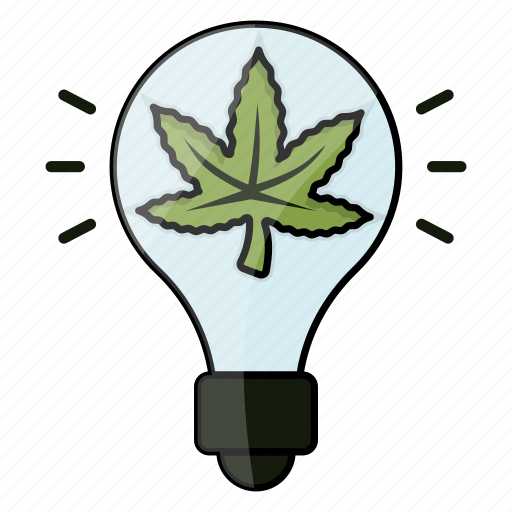Cannabis, marijuana, drug, hemp, weed, bulb, medicine icon - Download on Iconfinder