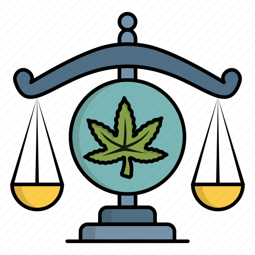 Cannabis, marijuana, drug, weed, law, legality, jurisdiction icon - Download on Iconfinder