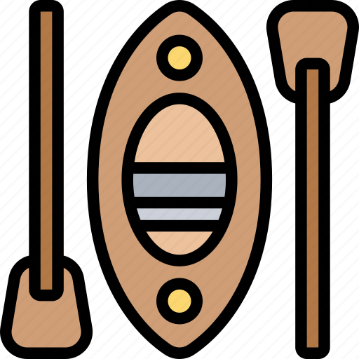 Kayak, paddles, boat, water, activity icon - Download on Iconfinder