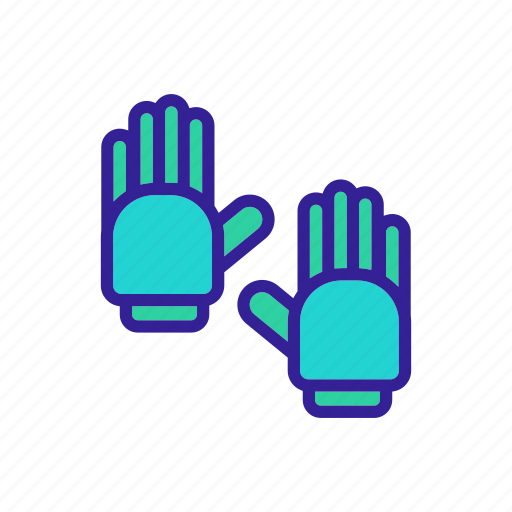 Art, canoeing, contour, equipment, glove, linear, sport icon - Download on Iconfinder