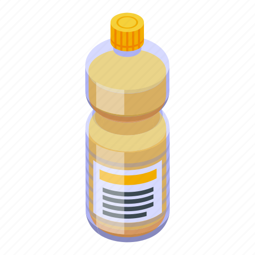 Canola, oil, fine, bottle, isometric icon - Download on Iconfinder