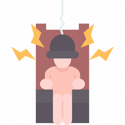 Electrocution, electric, chair, shock, punishment icon - Download on Iconfinder