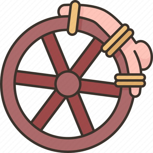 Wheel, breaking, rolling, torture, execution icon - Download on Iconfinder
