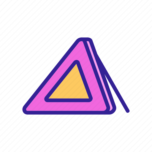 Accessories, accessory, alert, battery, brush, car, triangle icon - Download on Iconfinder