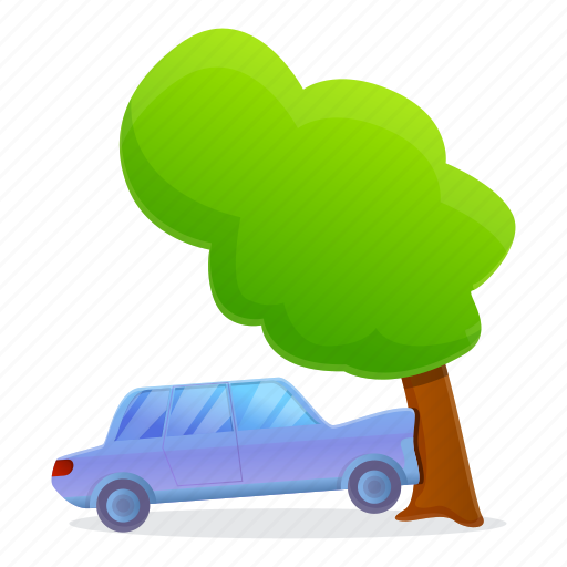 Accident, car, damage, person, traffic, tree icon - Download on Iconfinder