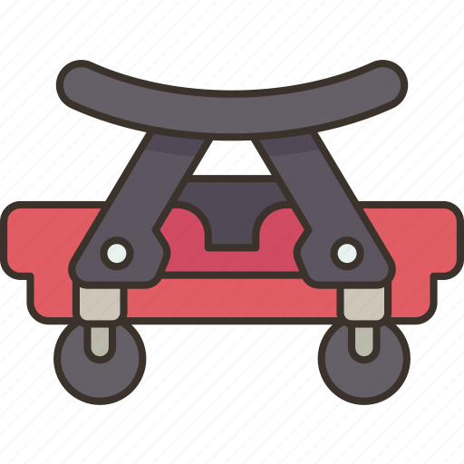 Rolling, work, seat, mechanic, garage icon - Download on Iconfinder