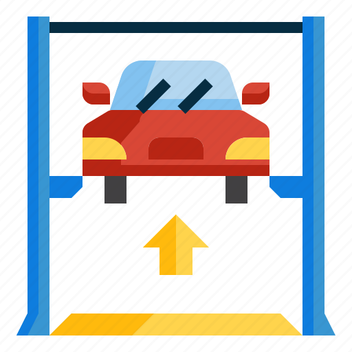 Car, garage, lift, lifter, mechanic, repair, vehicle icon - Download on Iconfinder