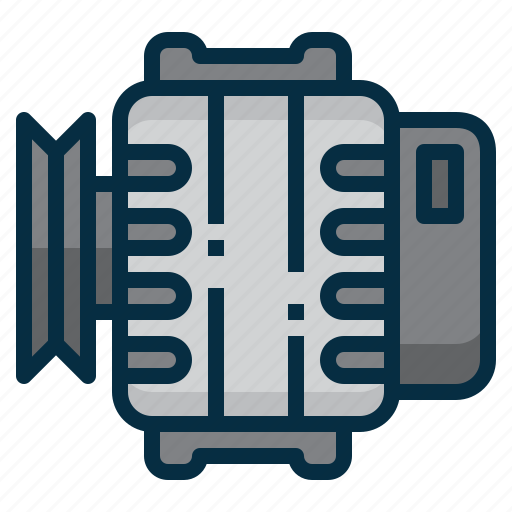 Alternator, charger, dynamo, electric, generator icon - Download on Iconfinder