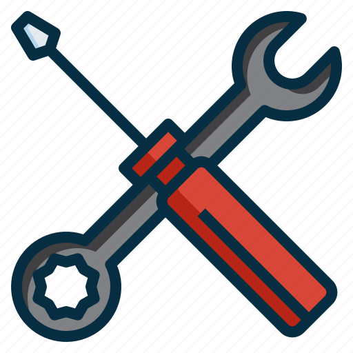 Equipment, repair, screwdriver, service, spanner, tools, wrench icon - Download on Iconfinder