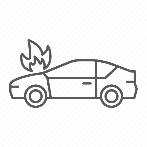 Car, fire, insurance, burn, crash, accident, burning icon - Download on Iconfinder