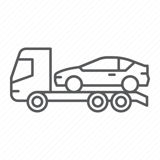 Car, towing, tow, truck, accident, insurance, transportation icon - Download on Iconfinder