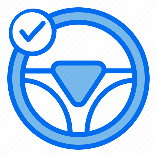 Steering, accept, repair, car, handlebar icon - Download on Iconfinder