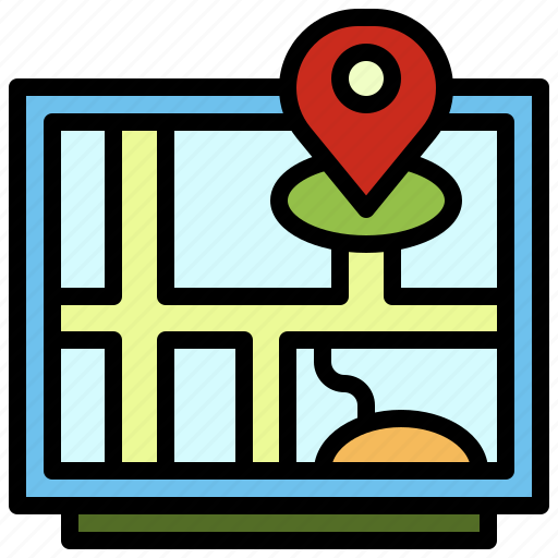 Location, locations, map, pin, placeholder, position, transportation icon - Download on Iconfinder