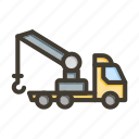 tow truck, truck, vehicle, transport, crane