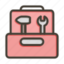 toolbox, tool, repair, toolkit, equipment